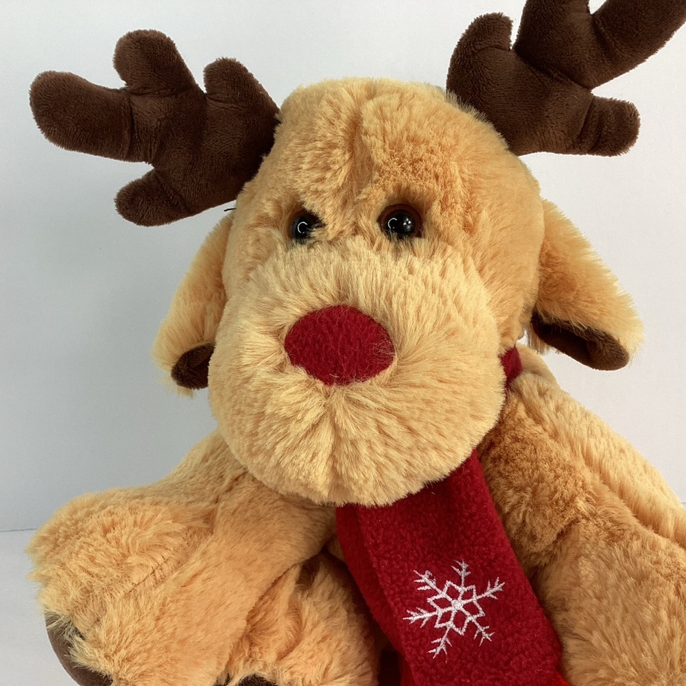 Cozy Christmas Companion Adorable Plush Deer Reindeer Elk Stuffed Animal - Picture 6 of 8
